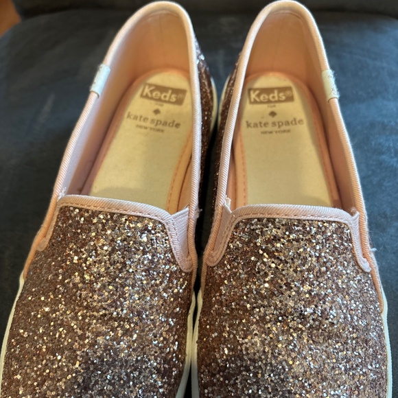 Keds for Kate Spade Glitter Slip On Shoes Size 7.5M - Picture 5 of 6